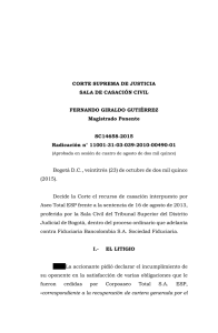 CORTE SUPREMA DE JUSTICIA SALA DE