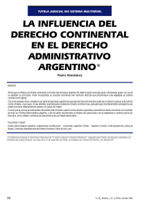 la influencia del derecho continental en el derecho administrativo