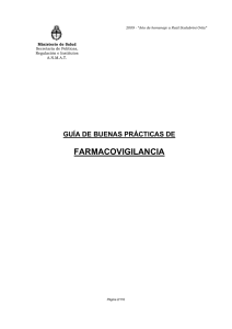 Buenas Prácticas de Farmacovigilancia