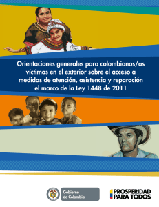 Orientaciones generales para colombianos/as víctimas en el