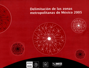 Delimitación de las zonas \ metropolitanas de México 2005