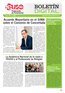 Acuerdo Mayoritario en el SIMA sobre el Convenio de Concertada