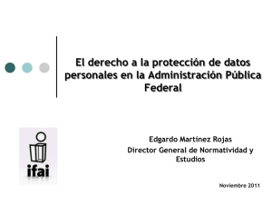 Protección de Datos Personales en el sector público