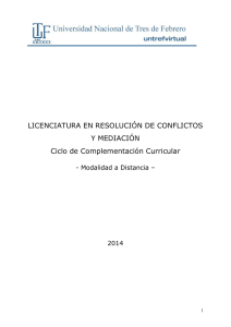 licenciatura en resolución de conflictos y mediación
