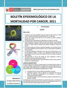 Boletín cáncer 2011 - Dirección Regional de Salud Tacna