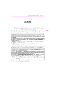 f. Cotización a la Seguridad Social en el contrato para la formación