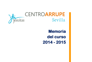 Memoria del curso 2014 - 2015