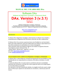 DAx. Version 3 (v.3.1)