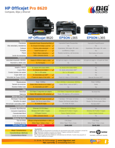 COMPARATIVO HP 8620 VS EPSON Ls Latinoamerica