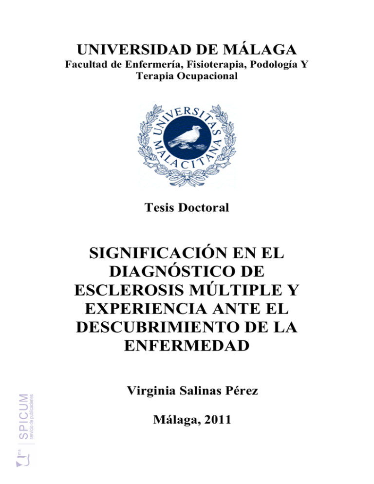 Significación En El Diagnóstico De Esclerosis Múltiple Y Experiencia