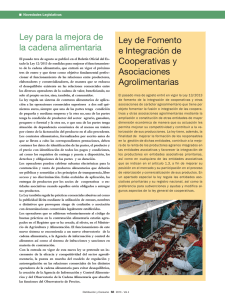 Ley para la mejora de la cadena alimentaria Ley de Fomento e