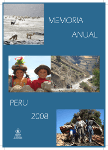 Memoria Anual Perú