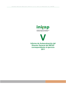 Informe de Autoevaluación del Director General del INIFAP