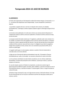 reglamento y condiciones de la liga jeuz de burgos 2014-15