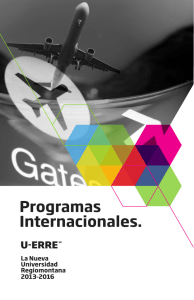 Programas Internacionales. - U-ERRE