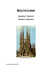 Bautechnik Spanisch / Deutsch