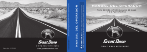 manual del operador - Great Dane Trailers