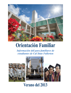Orientación Familiar - California State University, Fullerton