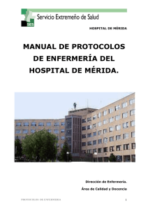 manual de protocolos - Area de Salud de Merida