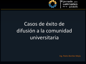 Diapositiva 1 - Red de Responsables en Visibilidad Web UNAM