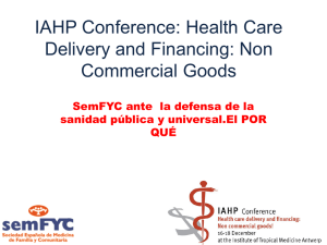 IAHP Conference: Health Care Delivery and