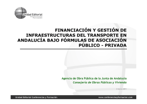 Financiación y gestión de infraestructuras del transporte en