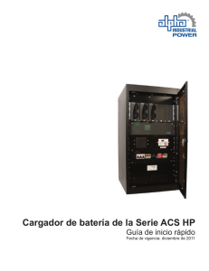 Cargador de batería de la Serie ACS HP