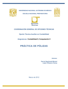 práctica de pólizas - Coordinación General de Estudios Técnicos