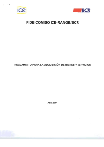 FIDEICOMISO ICE·RANGE/BCR