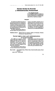 Social rights state and administration of social beneftts