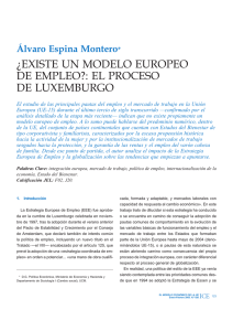 ¿existe un modelo europeo de empleo?: el proceso de luxemburgo