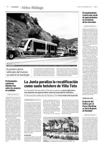 La Junta paraliza la recalificación como suelo hotelero de Villa Toto