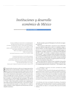 Instituciones y desarrollo económico de México