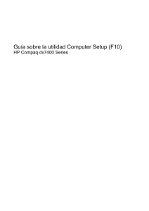 Guía sobre la utilidad Computer Setup (F10)
