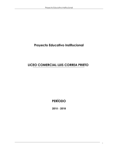 Proyecto Educativo Institucional LICEO COMERCIAL LUIS