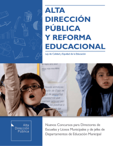 Alta Dirección Pública y Reforma Educacional