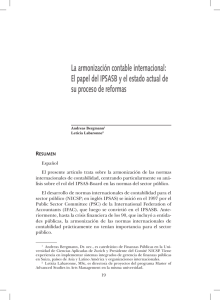 La armonización contable internacional: El papel del IPSASB y el