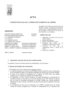 Acta 28.01.2015 - Federación Madrileña de Ajedrez