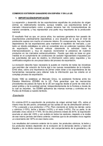 COMERCIO EXTERIOR GANADERO EN ESPAÑA Y EN LA UE. 1