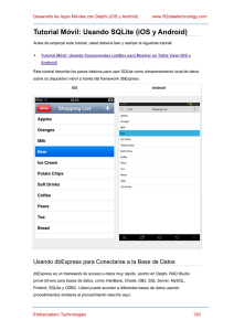 Tutorial Móvil: Usando SQLite (iOS y Android)