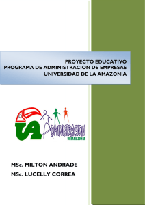 Proyecto Educativo - Universidad de la Amazonia