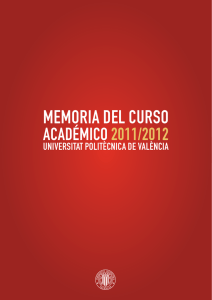Memoria del curso académico 2011-2012