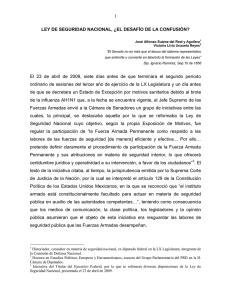 ley de seguridad nacional, ¿el desafío de la confusión