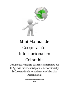 Mini Manual de Cooperación Internacional en Colombia