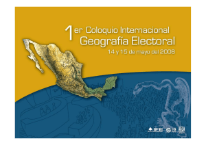 actualización del marco geográfico electoral