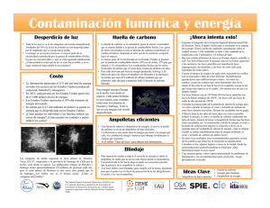 Contaminación lumínica y energía
