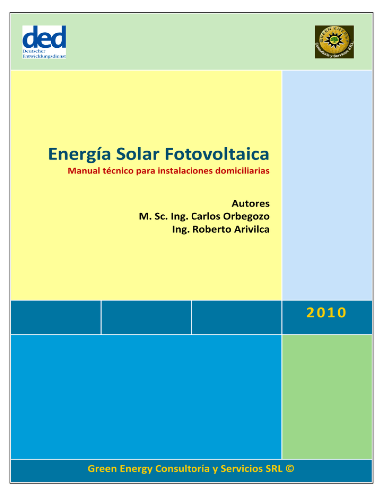 Energía Solar Fotovoltaica