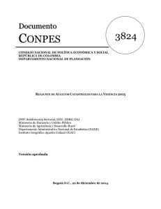 Este documento presenta a consideración del CONPES la