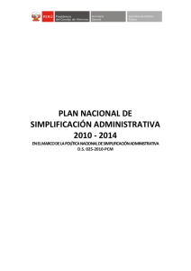 plan nacional de simplificación administrativa 2010