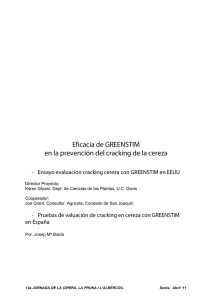 Eficacia de GREENSTIM en cereza